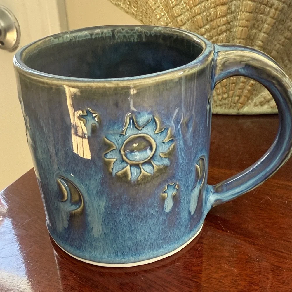Celestial Blue Mara stoneware Mug - Picture 1 of 6